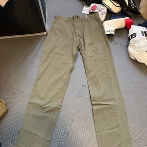 Everlane Green Chinos Straight Leg Pants